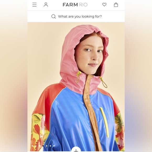 🦜Farm Rio Colorblock Long Raincoat - Picture 8 of 14